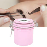 Eyelash Glue Storage Tank, Sealed Large Screen Display 200ml Temperature Humidity Display Eyelash Glue Storage Jar Redberry